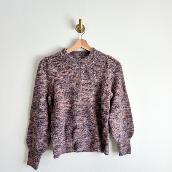 Madewell Space-Dyed Eaton Puff-Sleeve Pullover Sweater XXS - Picture 2 of 9